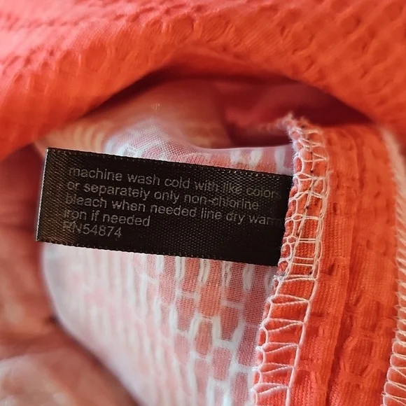 Limited Chevron Dress Orange And White - Picture 5 of 9